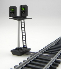 Train Tech Distant Signal Kit with Yellow/Green/Yellow LEDs SK5 HO & OO 